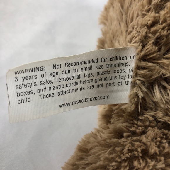 Russell Stover Toy Plush Coco 13” Bunny Ear Embroidered Paws Logo Stuffed Animal - Picture 5 of 6